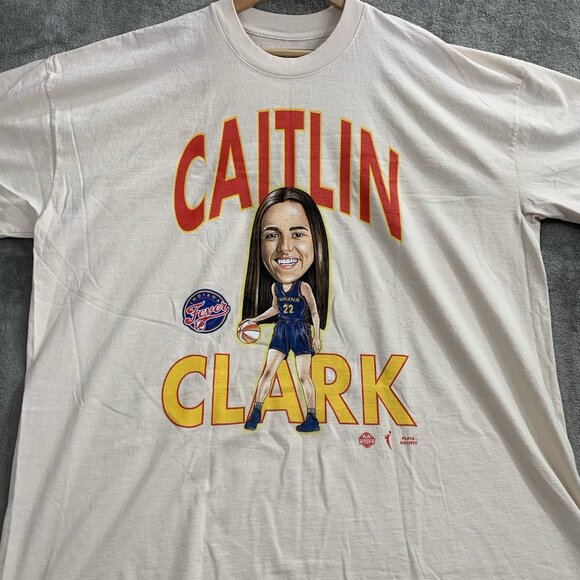 Playa Society Shirt Mens 2XL Indiana Fever Caitlin Clark Caricature WNBA Tee - Picture 2 of 7